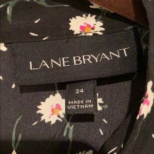 Floral blouse with laced front